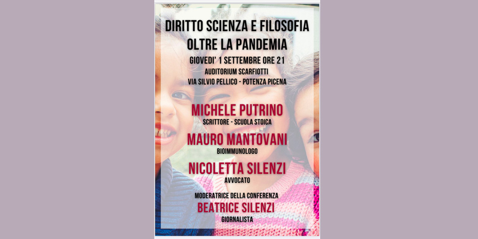 Conferenza Diritto Scienza e Filosofia oltre la Pandemia. MICHELE PUTRINO
