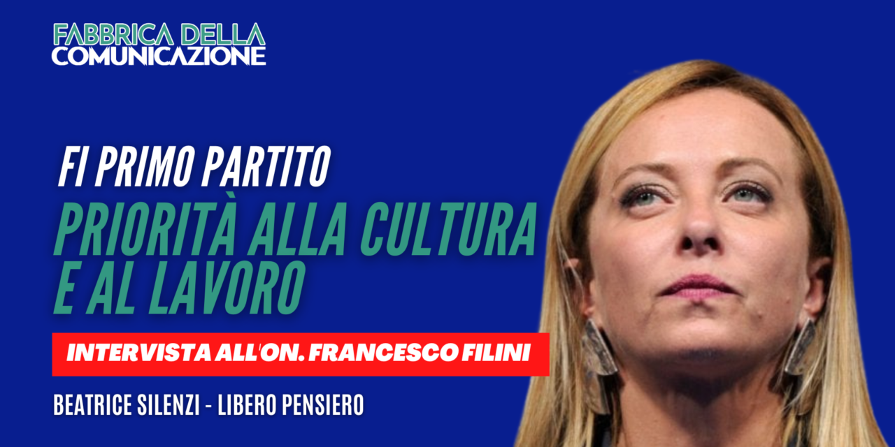 FDI. PRIMO PARTITO TRA CULTURA E LAVORO.