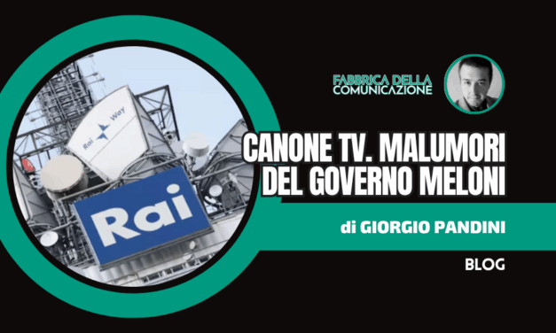 Strappo sul canone Rai. Malumori del Governo Meloni  