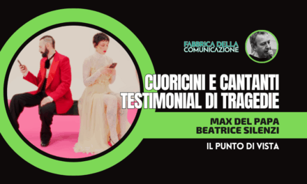CUORICINI E CANTANTI TESTIMONIAL DI TRAGEDIE