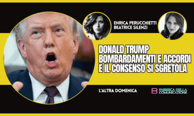 TRUMP. BOMBARDAMENTI E ACCORDI E IL CONSENSO SI SGRETOLA